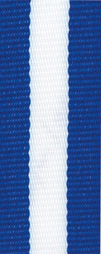 Medaljband Långt 800x22 mm - Blå/Vit/Blå