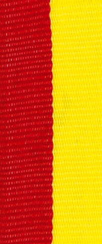 Medaljband Långt 800x22 mm - Röd/Gul