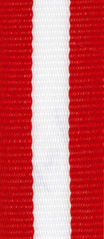 Medaljband Långt 800x22 mm - Röd/Vit/Röd