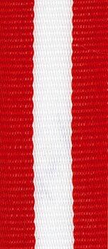 Medaljband Långt 800x22 mm - Röd/Vit/Röd