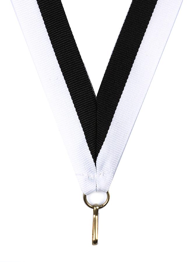 Medaljband Långt 800x22 mm - Svart/Vita
