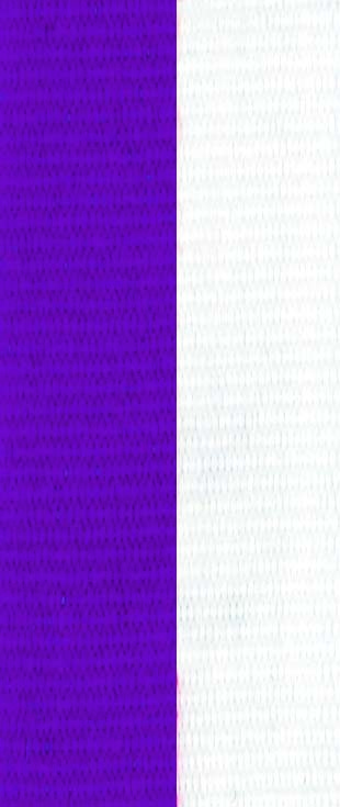 Medaljband Långt 800x22 mm - Lila/Vita