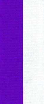 Medaljband Långt 800x22 mm - Lila/Vita