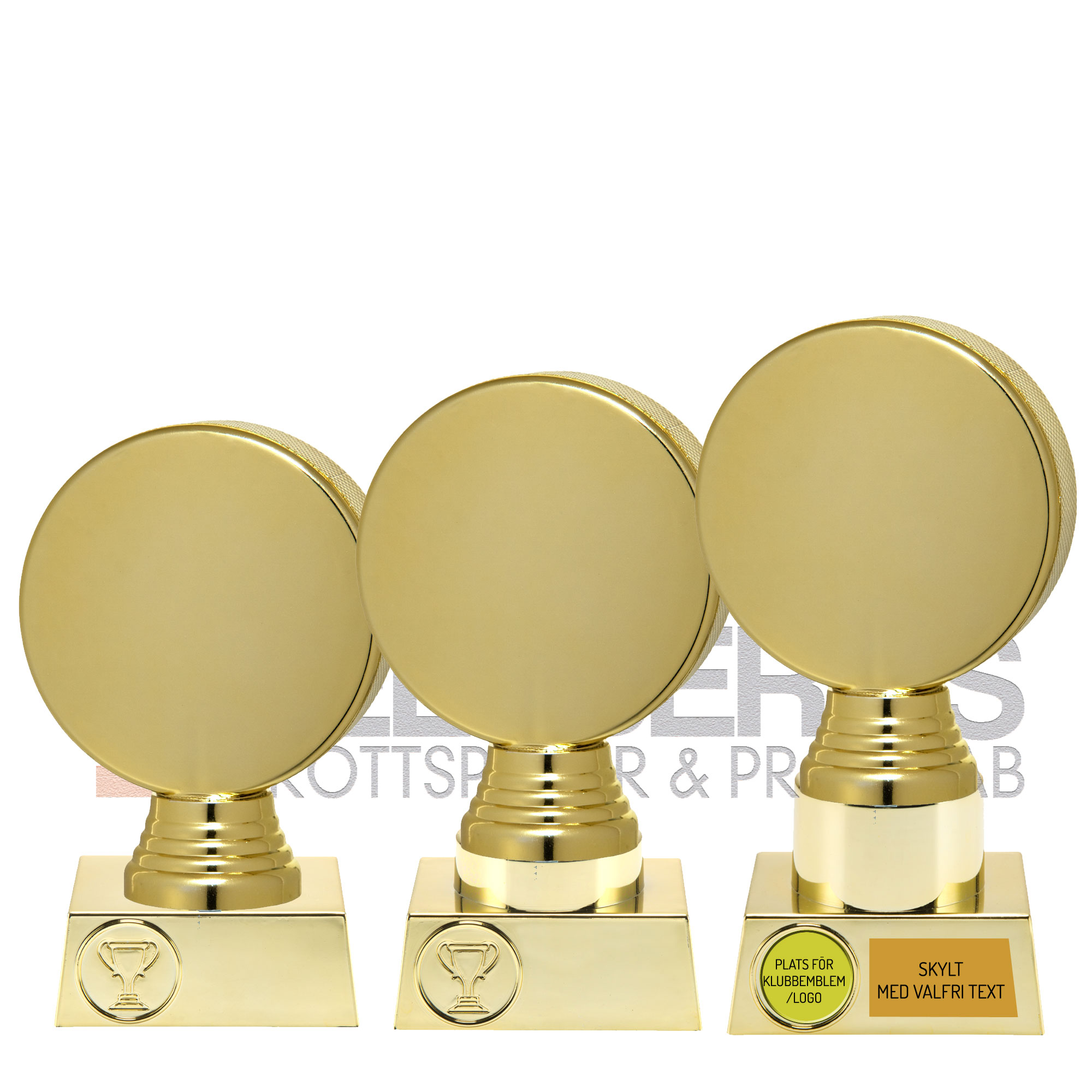 Statyett Ishockey Guld Sport Trophies - 135/150/165 mm - Inklusive skylt med text