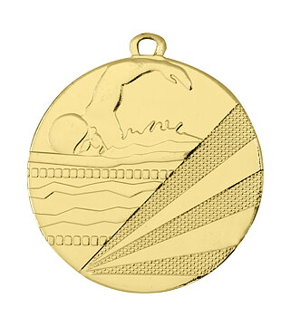 Medaljer 50 mm präglade - Simning - Guld, Silver och Brons