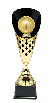 Guldpokal Basket Trophies  - 400/455/505 mm - Inklusive skylt med text