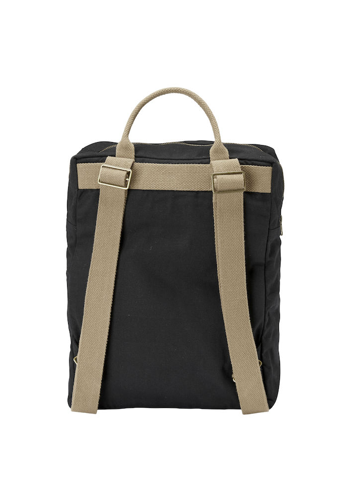 Ryggsäck Canvas - Svart- Cottover - Fairtrade, EKO & GOTS - 2