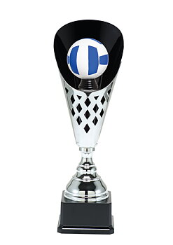 Silverpokal Volleyboll Trophies  - 400/455/505 mm - Inklusive skylt med text