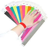 Tyveksband/Festivalarmband 255x25 mm