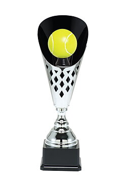 Silverpokal Tennis Trophies  - 400/455/505 mm - Inklusive skylt med text
