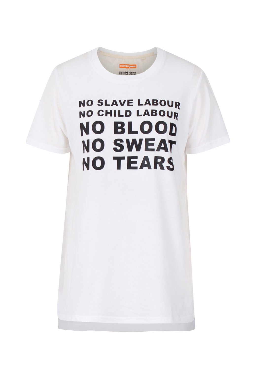 T-shirt  Mantra Print, Monkee Genes, Herr, Vit, Ekologisk - 2