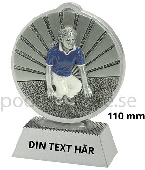Boule Dam statyett Resin - 110 mm - Inklusive skylt med text
