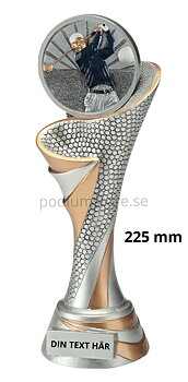 Golf Herr statyett Blaze 2.0 - 225 mm - Inklusive skylt med text