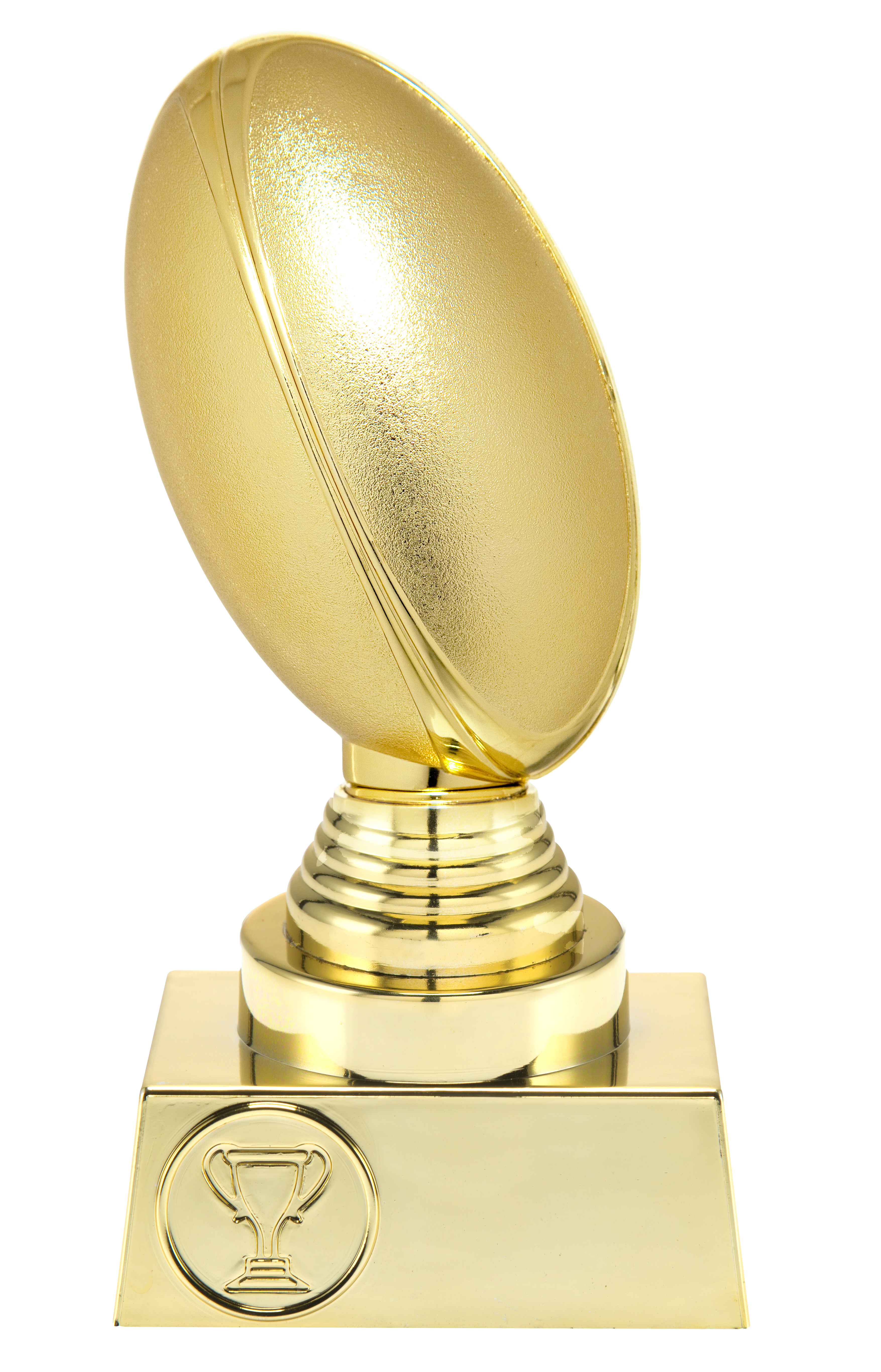Rugby Guldstatyett Sport Trophies - 155/170/185 mm - Inklusive skylt med text