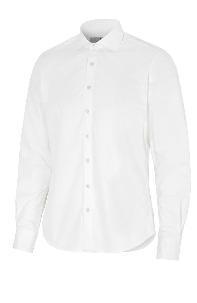 Bomullsskjorta Slim Fit- Herr - Cottover - Fairtrade, EKO & GOTS - Vit - 3