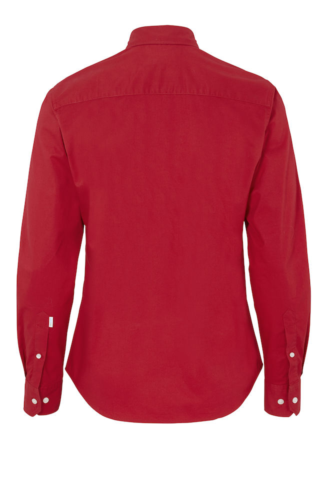 Bomullsskjorta Slim Fit- Herr - Cottover - Fairtrade, EKO & GOTS - Röd - 4