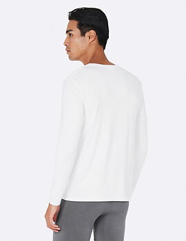 Långärmad T-shirt - Herr - Vit - BOODY - EKO (UTGÅR)
