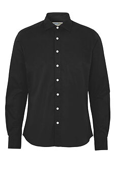 Bomullsskjorta Slim Fit- Herr - Cottover - Fairtrade, EKO & GOTS - Svart