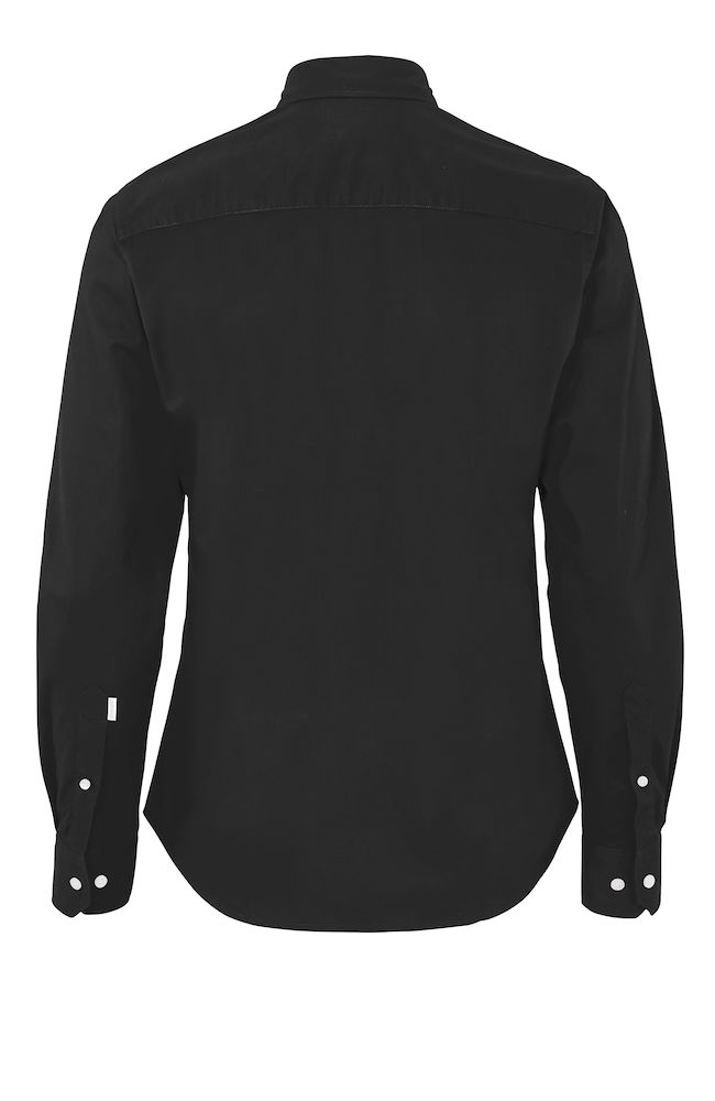 Bomullsskjorta Slim Fit- Herr - Cottover - Fairtrade, EKO & GOTS - Svart - 4