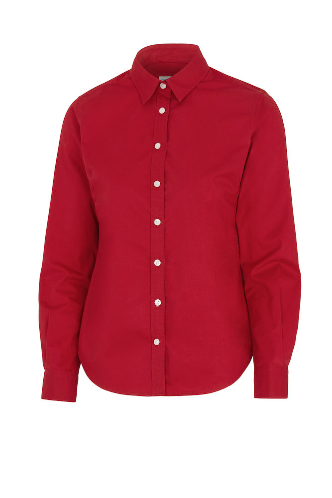 Bomullsskjorta - Dam - Cottover - Fairtrade, EKO & GOTS - Röd - 5