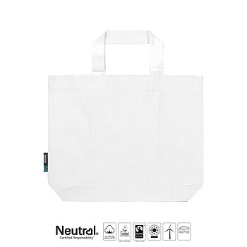 Tygkasse Panama - Large - Neutral - Fairtrade & EKO GOTS - Vit
