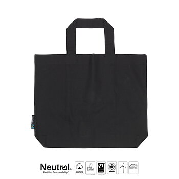 Tygkasse Panama - Large - Neutral - Fairtrade & EKO GOTS - Svart