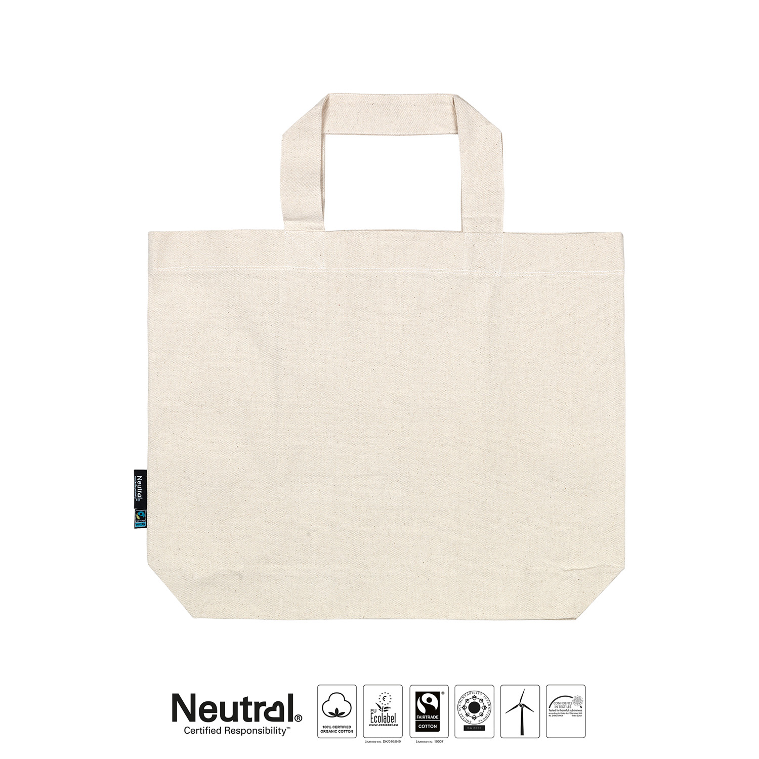 Tygkasse Panama - Large - Neutral - Fairtrade & EKO GOTS - Natur - 2