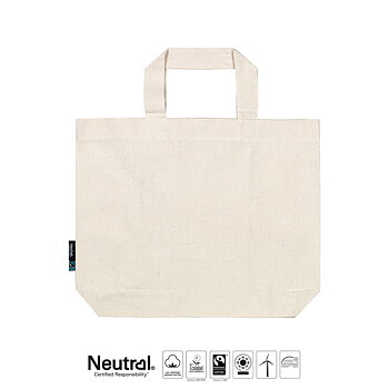 Tygkasse Panama - Large - Neutral - Fairtrade & EKO GOTS - Natur