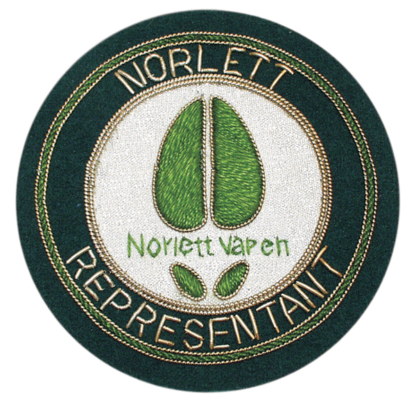 Handbroderade tygemblem med eget motiv - 4