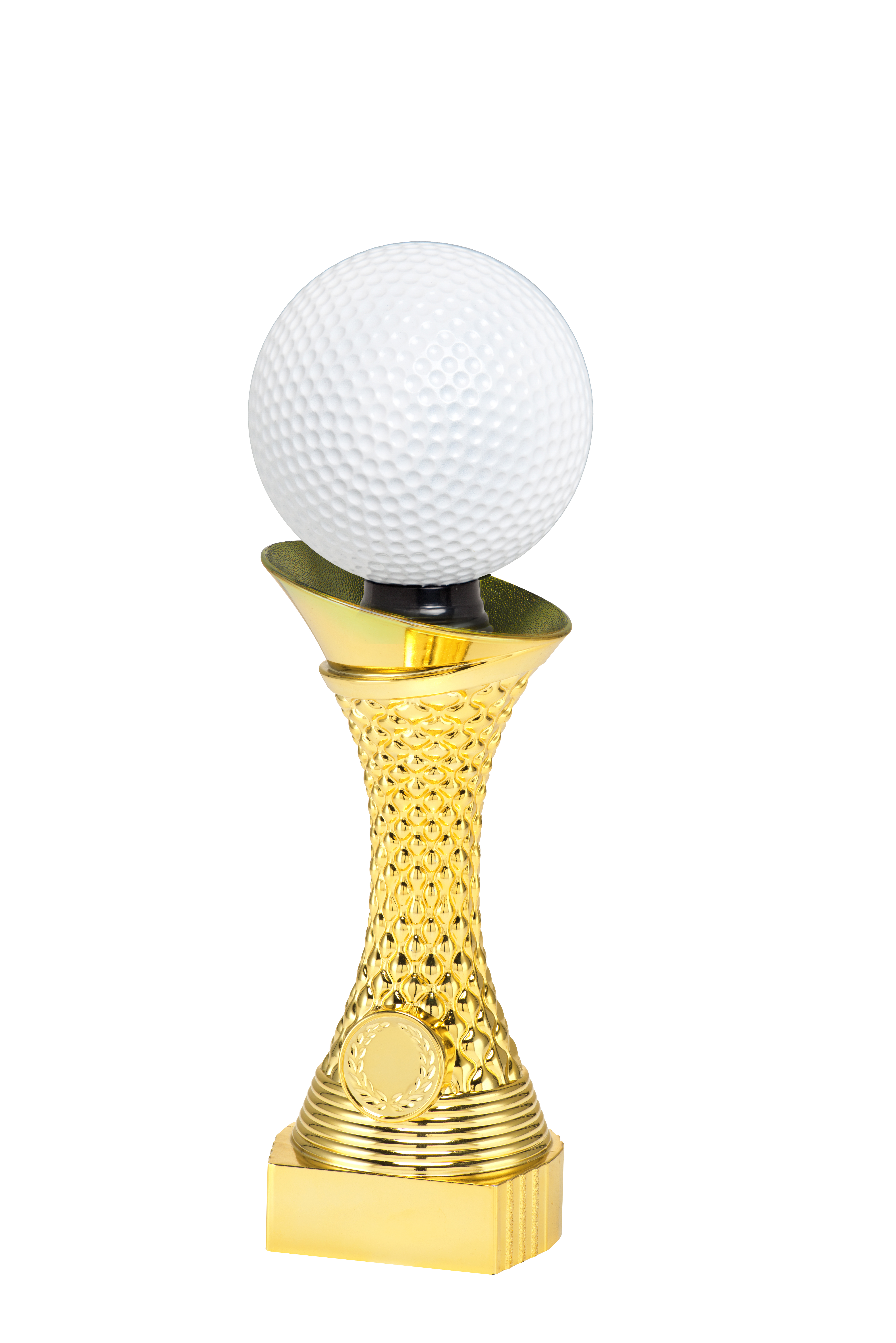 Guld Statyett Golf Bella - 235/255/275 mm - Inklusive skylt med text