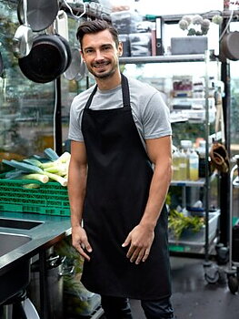 Förkläde Chef - Neutral - Fairtrade, EKO & GOTS - Svart