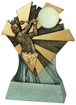 Golf statyett - X-Plode Swing - 200 mm - Pris inkl. text på skylt