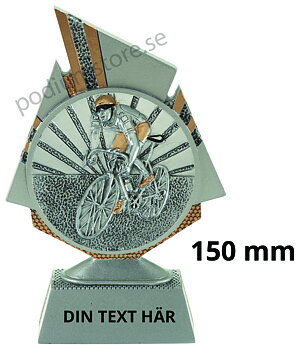 Cykel statyett Blaze 1.0 - 150 mm - Inklusive skylt med text