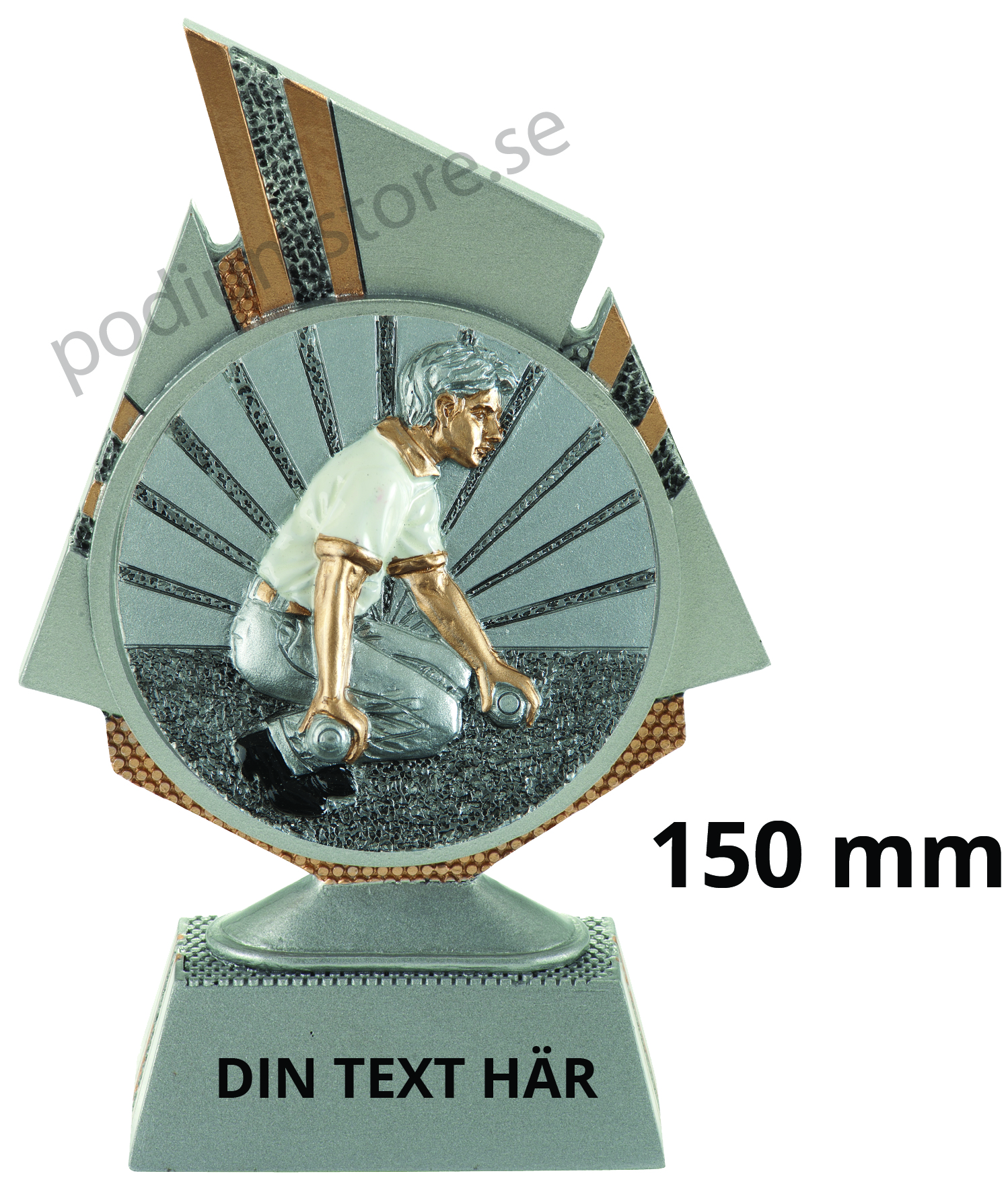 Boule Herr statyett Blaze 1.0 - 150 mm - Inklusive skylt med text
