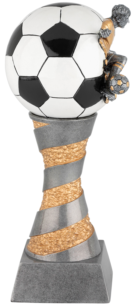 Fotbollspokal Xplode 3D - 215/235/260/290/320/360 mm - Pris inklusive skylt med text - 2