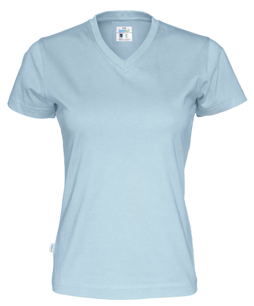Cottover - V-ringad T-shirt - Dam - Fairtrade, EKO & GOTS - 14 olika färger - 9