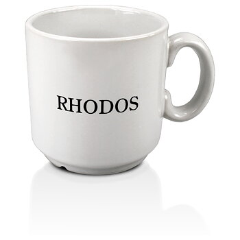 Stengodsmugg Rhodos 23 cl - 2 olika muggfärger - Inklusive 1-färgstryck - Stafflade priser