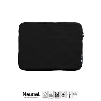 Dataväska 15" - Neutral - Fairtrade & EKO GOTS - Svart