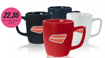 Stengodsmugg Parga 27 cl - 4 olika muggfärger - Inklusive 1-färgstryck - Stafflade priser