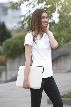 Dataväska 15" - Neutral - Fairtrade & EKO GOTS - Natur