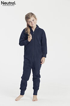 Jumpsuit - Barn - Neutral - Fairtrade & EKO GOTS - Navy