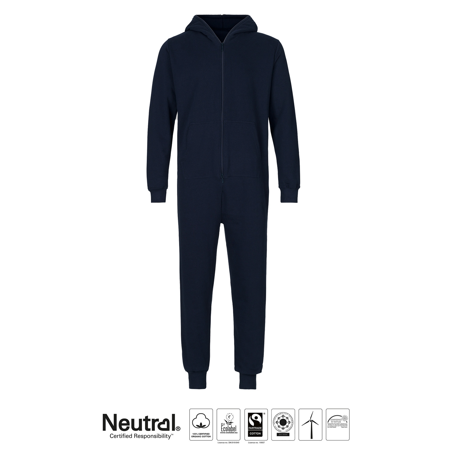 Jumpsuit - Barn - Neutral - Fairtrade & EKO GOTS - Navy - 3