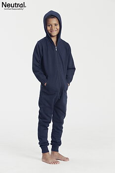 Jumpsuit - Barn - Neutral - Fairtrade & EKO GOTS - Navy