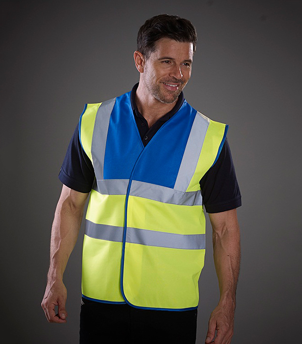 Reflexväst, Hi Vis 2 Band & Braces Waistcoat - 24 olika färger - 2