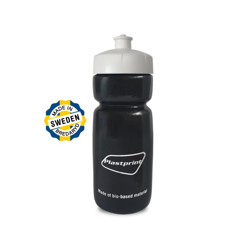Sportflaska Hit soft Bio 600ml - Svart - Miljöalternativet
