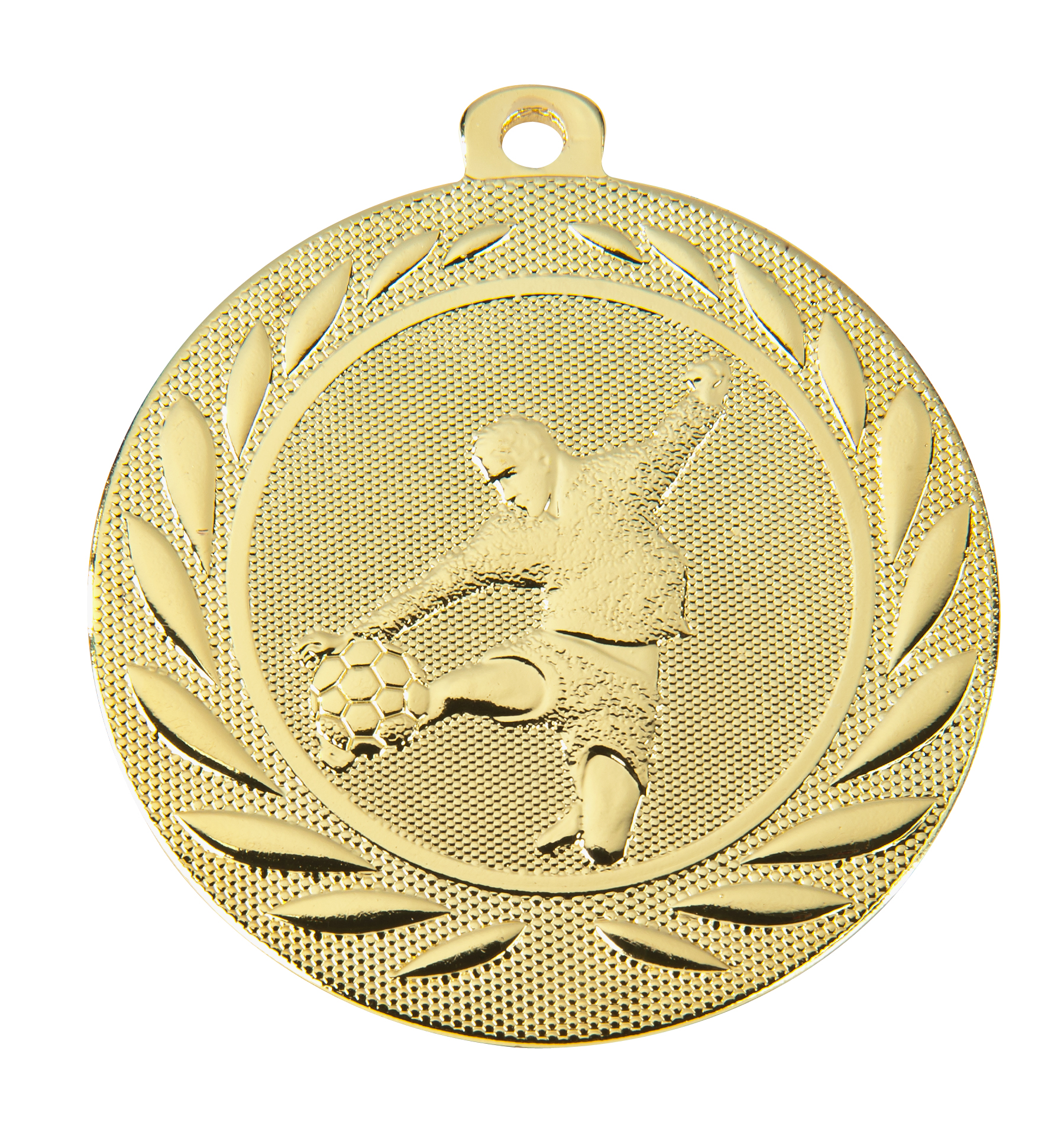 Medaljer 50 mm präglad - Fotboll - Guld, Silver, Brons