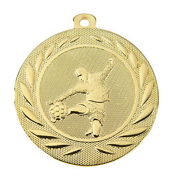 Medaljer 50 mm präglad - Fotboll - Guld, Silver, Brons