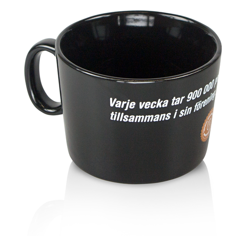 Stengodsmugg Ocean 22 cl - 3 olika muggfärger - Inklusive 1-färgstryck - Stafflade priser - 3