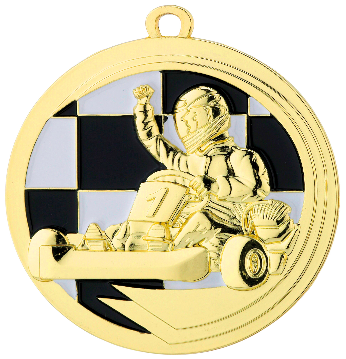 Medaljer 50 mm präglade - Gokart - UTGÅENDE 