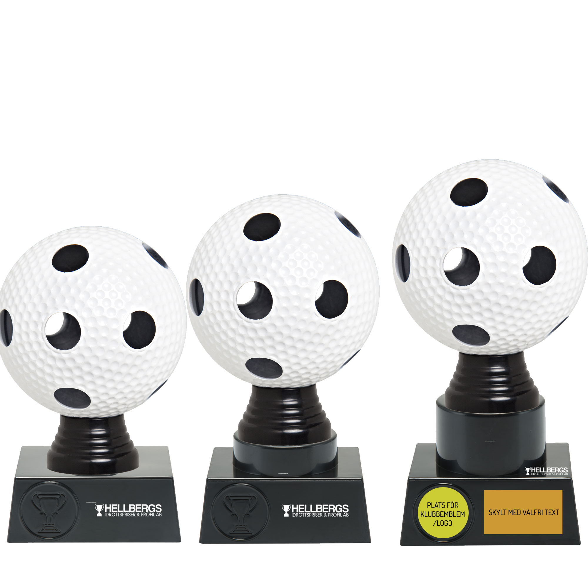 Statyett Innebandy Multifärg Sport Trophies - 135/150/165 mm - Inklusive skylt med text
